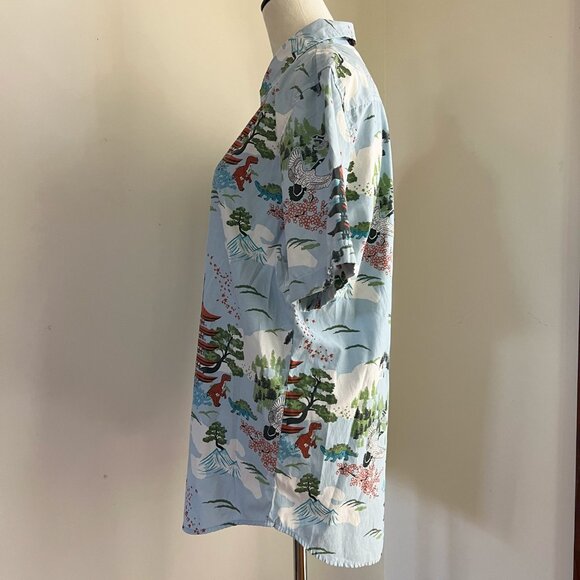 Firefly Lootwear Mens Dinosaur Hawaiian Shirt Limited Edition Blue Pagoda Sz M - Picture 3 of 9